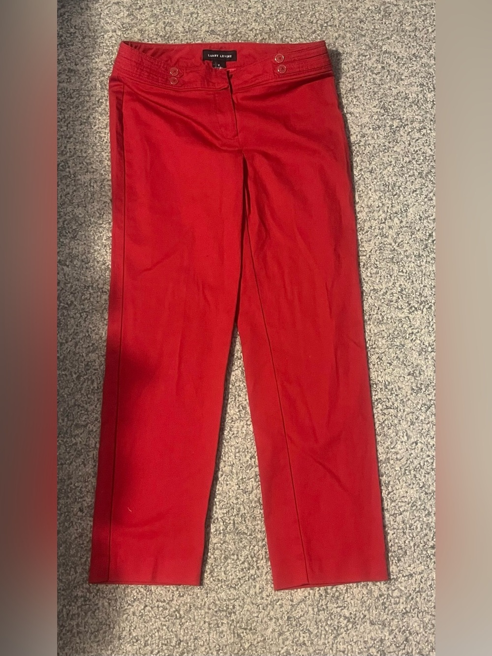 EUC Women’s Larry Levine Stretch Straight Leg Pants ~ Size 6